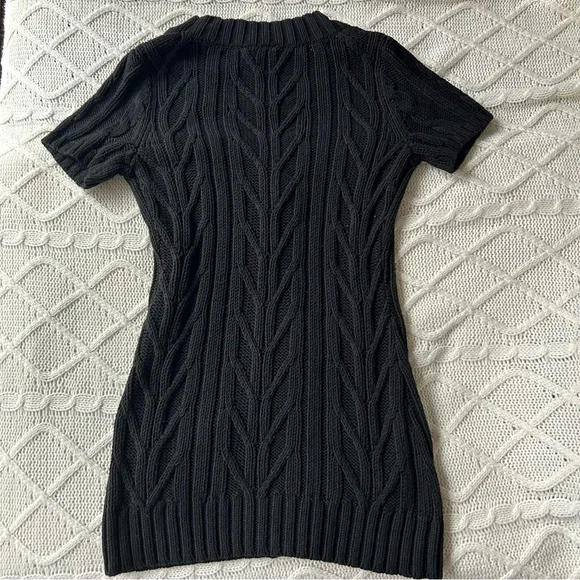 Esprit Black Cable Knit Short Sleeve Cardigan - Picture 2 of 5